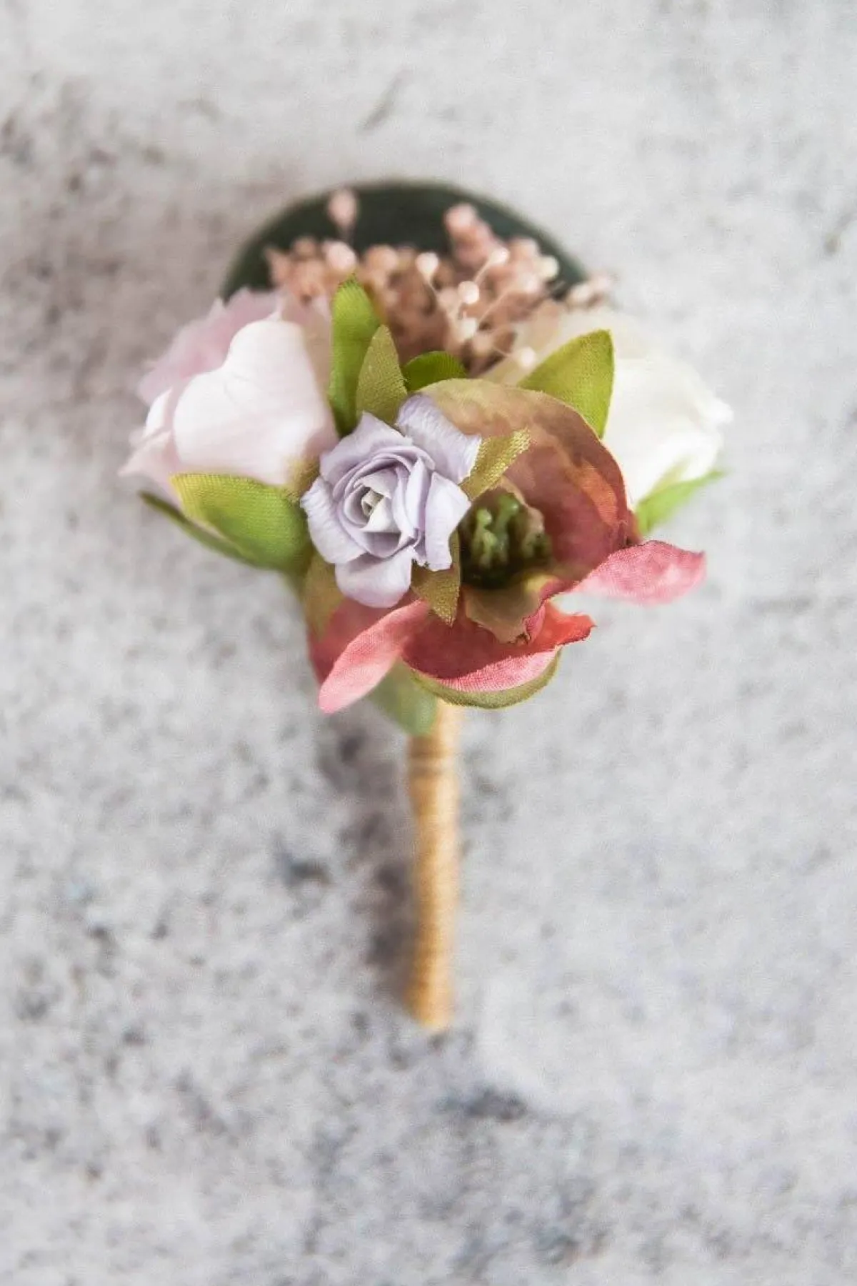 Ansteckblume mit bunten Stoffblüten>Esperanza New