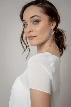 Art Déco-Braut Ohrstecker in Fächer-Optik>La Chia Hot