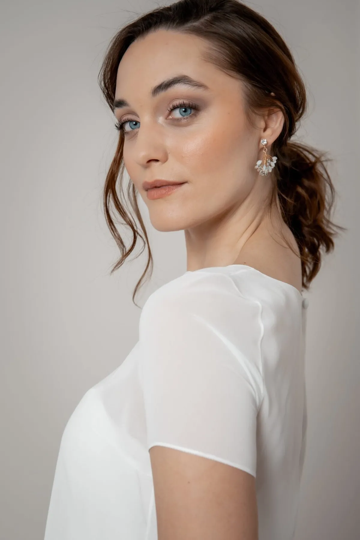 Art Déco-Braut Ohrstecker in Fächer-Optik>La Chia Hot