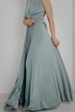 Bodenlanges Brautjungfernkleid – Ballgown Cucumber><noscript><img width=