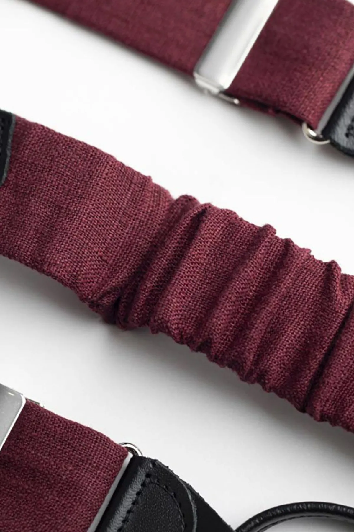 Bordeauxrote Herren-Hosenträger>Fafigo Sale