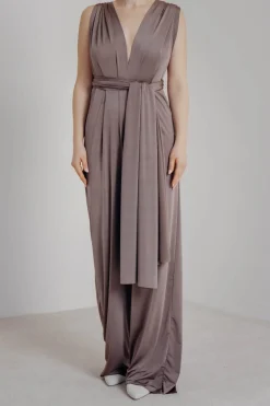 Brauner Einteiler – Jumpsuit Convertible Mushroom>twobirds Sale