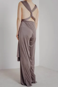 Brauner Einteiler – Jumpsuit Convertible Mushroom>twobirds Sale