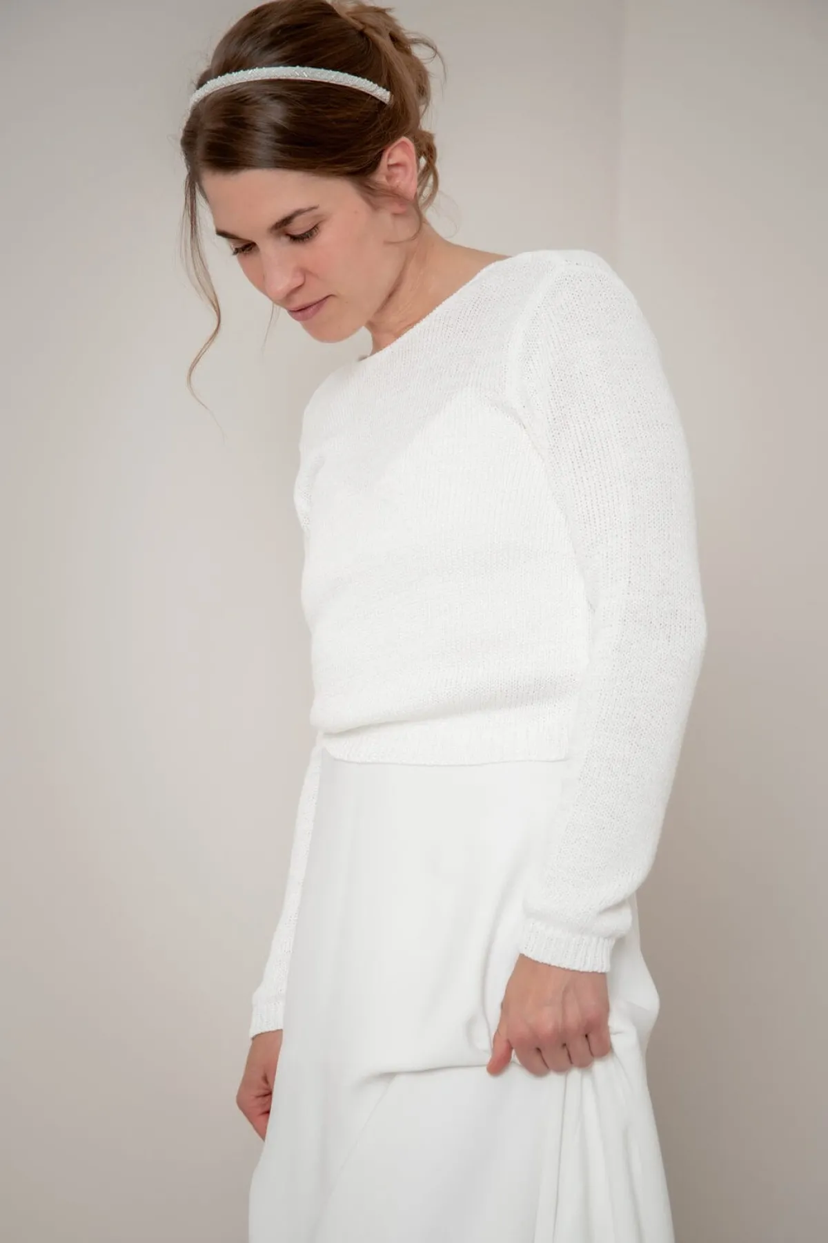 Braut Cardigan mit Perlenknöpfen>forever & eva Hot