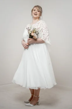 Braut Chiffonrock in Ivory – Emmi Curvy>noni Best