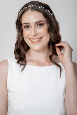 Braut Haarband mit Süßwasserperlen und Strass>Weise Best