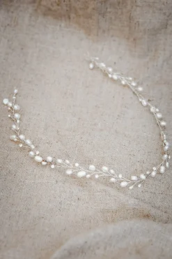 Braut Haarband mit Süßwasserperlen und Strass>Weise Best