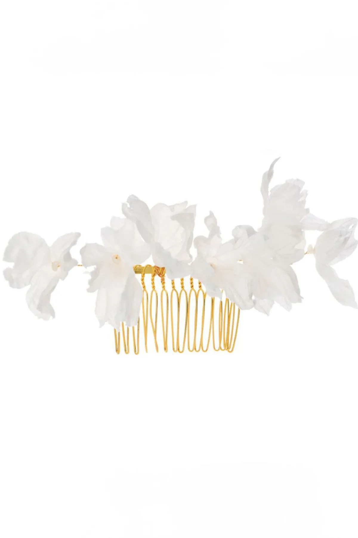 Braut Haarkamm mit Seidenblüten>Novia Blanca Outlet