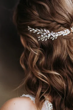 Braut Haarschmuck, Haarspange mit Strass und Kristall><noscript><img width=