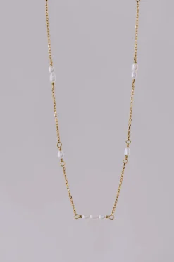 Braut Halskette mit kleinen Perlen – Celine><noscript><img width=