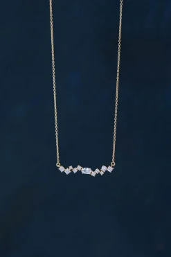 Braut Halskette mit Kristallen – Estelle><noscript><img width=