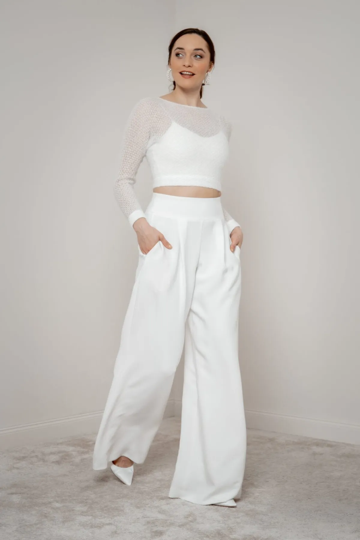 Braut Hose mit weitem Bein – Zari>noni Outlet