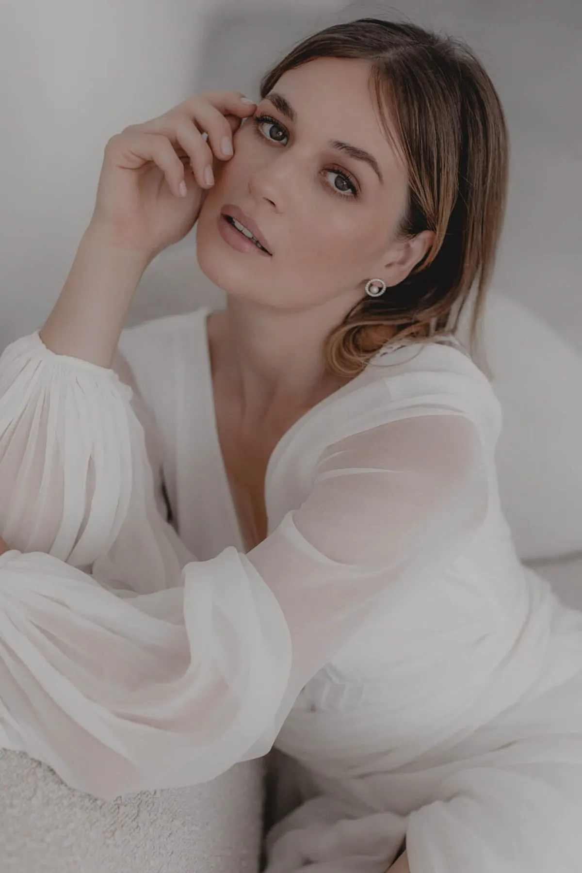 Braut Ohrringe mit Perlen und Kristallen – Danielle>Juvelan Discount