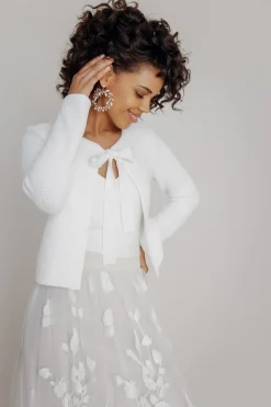 Braut Ohrringe mit Strass und Perlen in Kreisform><noscript><img width=