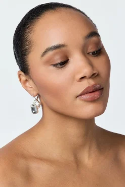 Braut Ohrringe mit Strass-Anhängern>Poirier