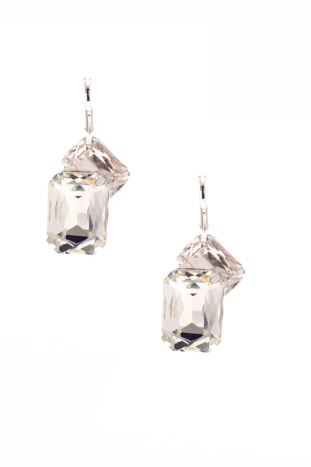 Braut Ohrringe mit Strass-Anhängern>Poirier