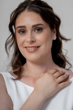 Braut Ohrstecker in Kristall-Optik>Weise