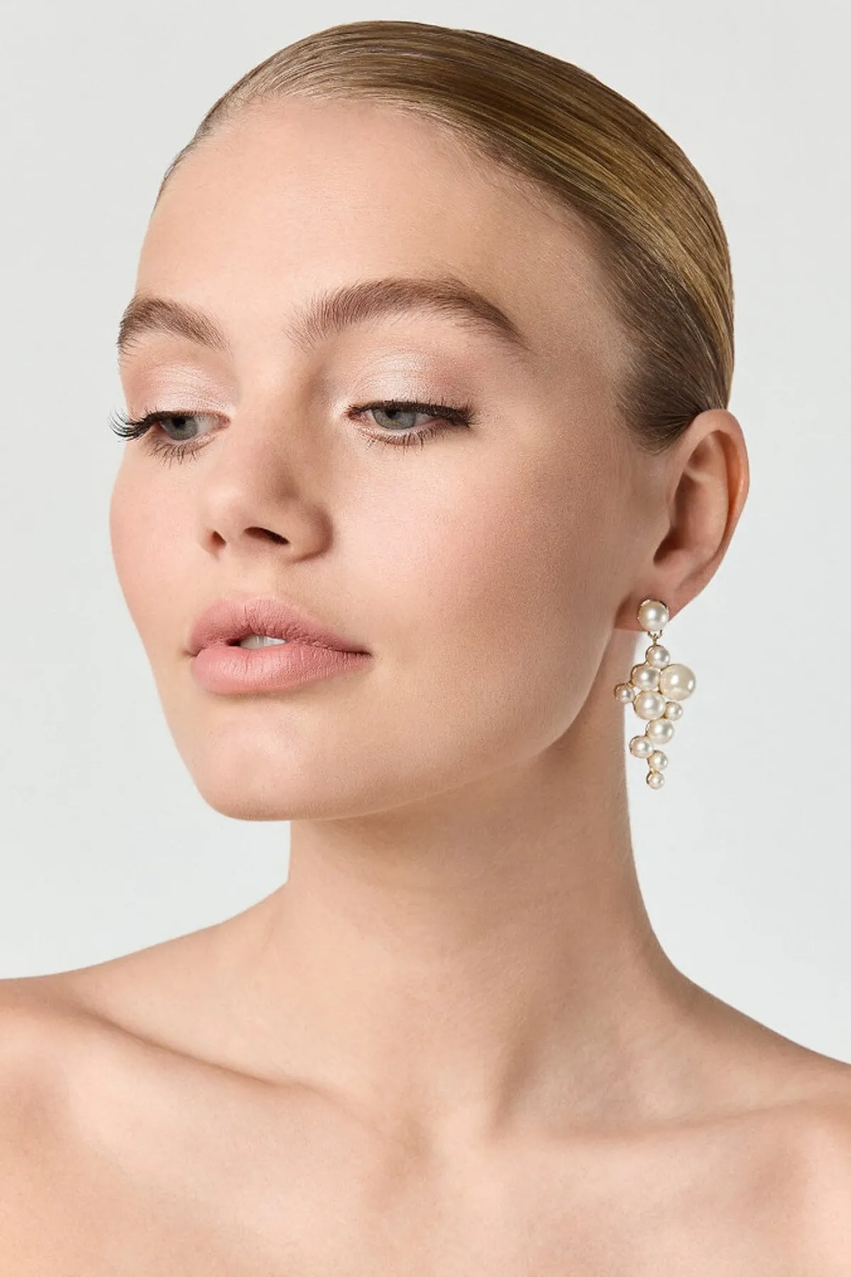 Braut Ohrstecker mit Perlenanhänger>Poirier Hot