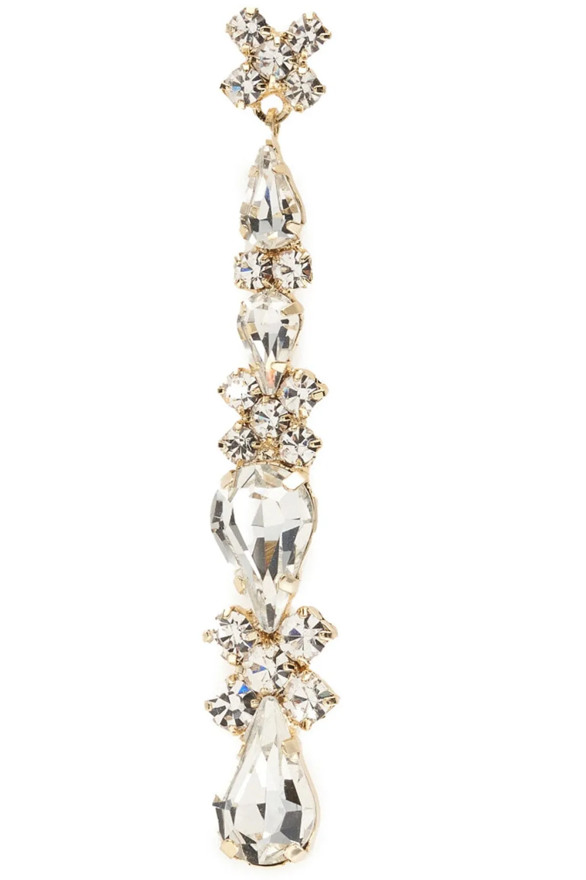 Braut Ohrstecker mit Strass-Anhängern>Poirier Outlet