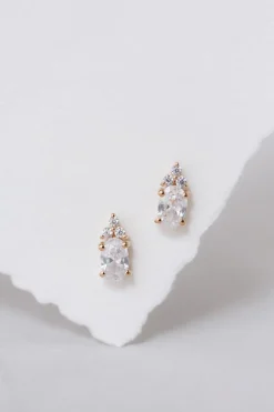 Braut Ohrstecker mit Zirkonia Kristallen - Dazzling Beauty><noscript><img width=