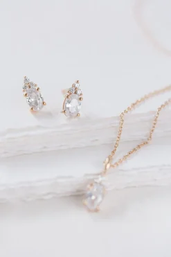 Braut Ohrstecker mit Zirkonia Kristallen - Dazzling Beauty><noscript><img width=