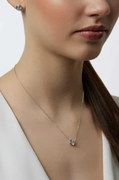 Braut Ohrstecker und Halskette mit Strass><noscript><img width=