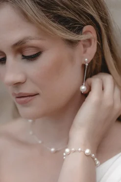 Braut Perlen-Ohrhänger – Mermaid's Treasure><noscript><img width=