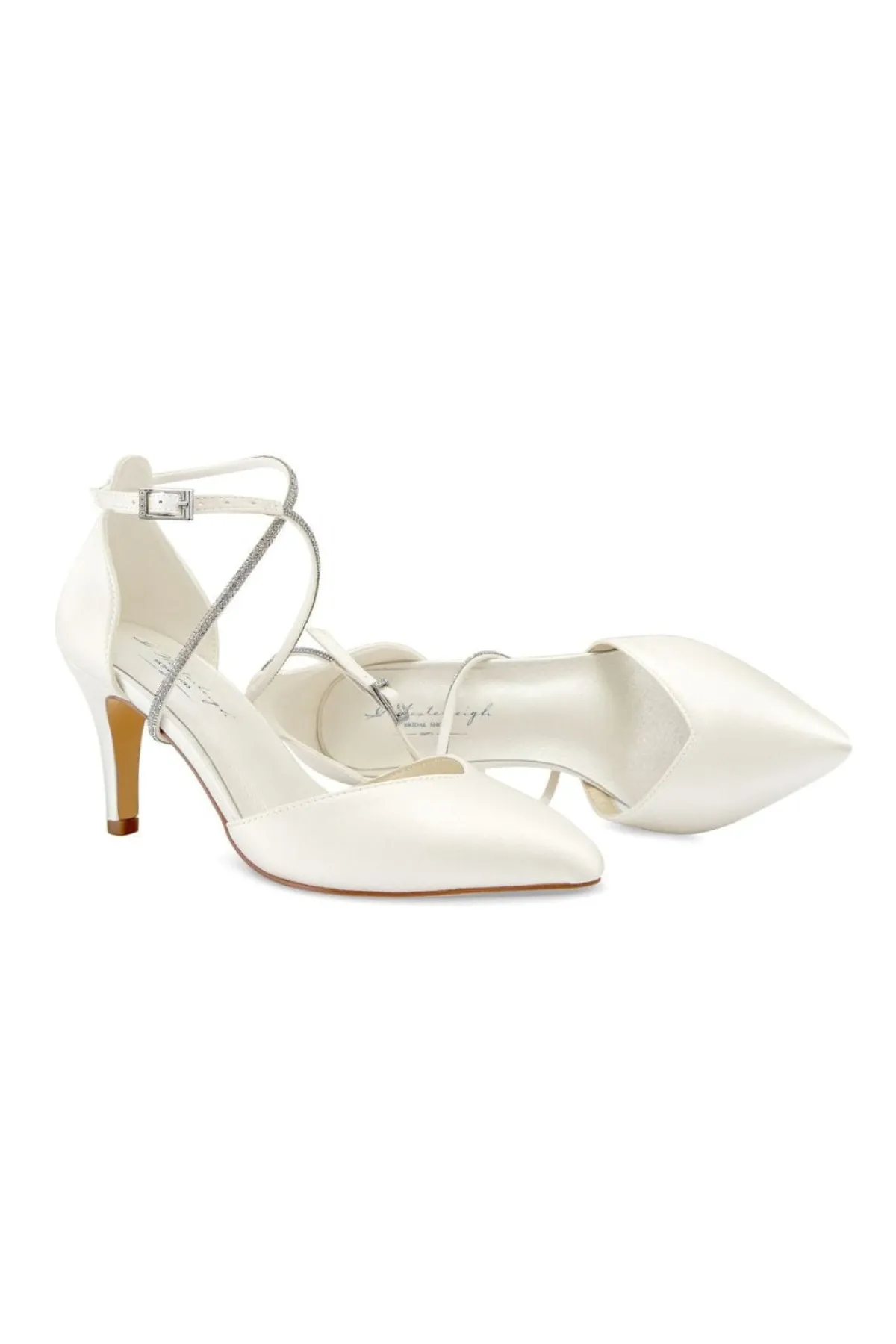 Braut Pumps mit funkelndem Riemen – Marielle Ivory Satin | G.Westerleigh>G. Westerleigh Hot