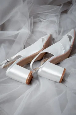Braut Slingbacks aus Satin – Brooke | The>Perfect Bridal Company