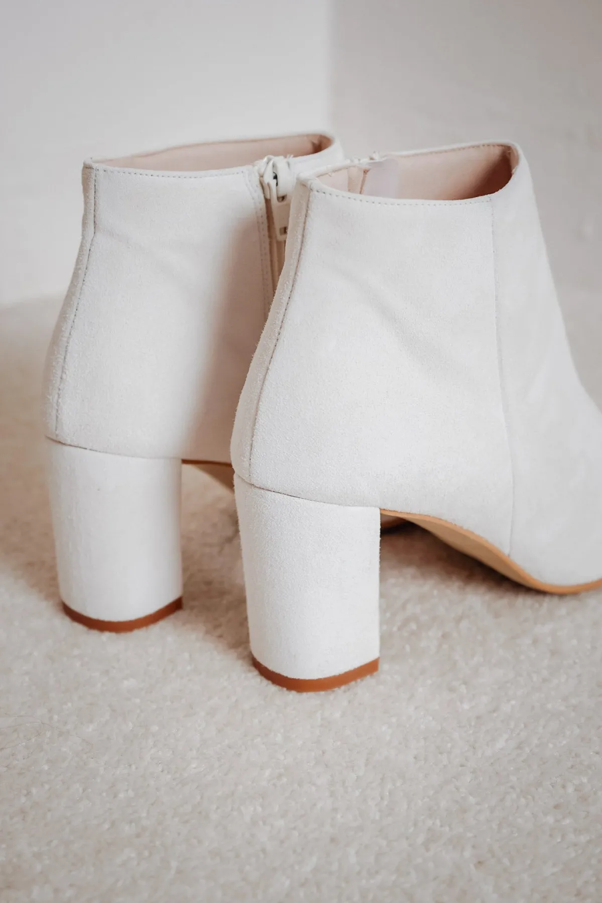 Braut Stiefelette aus Leder – Anissa Off-White>Elsa Coloured Shoes Discount