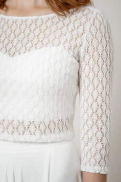 Braut Strick-Top mit Vintagemuster – Haldis><noscript><img width=