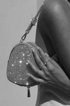 Braut Tasche in Herzform – Midi Heart Bag Crystal Silver |><noscript><img width=