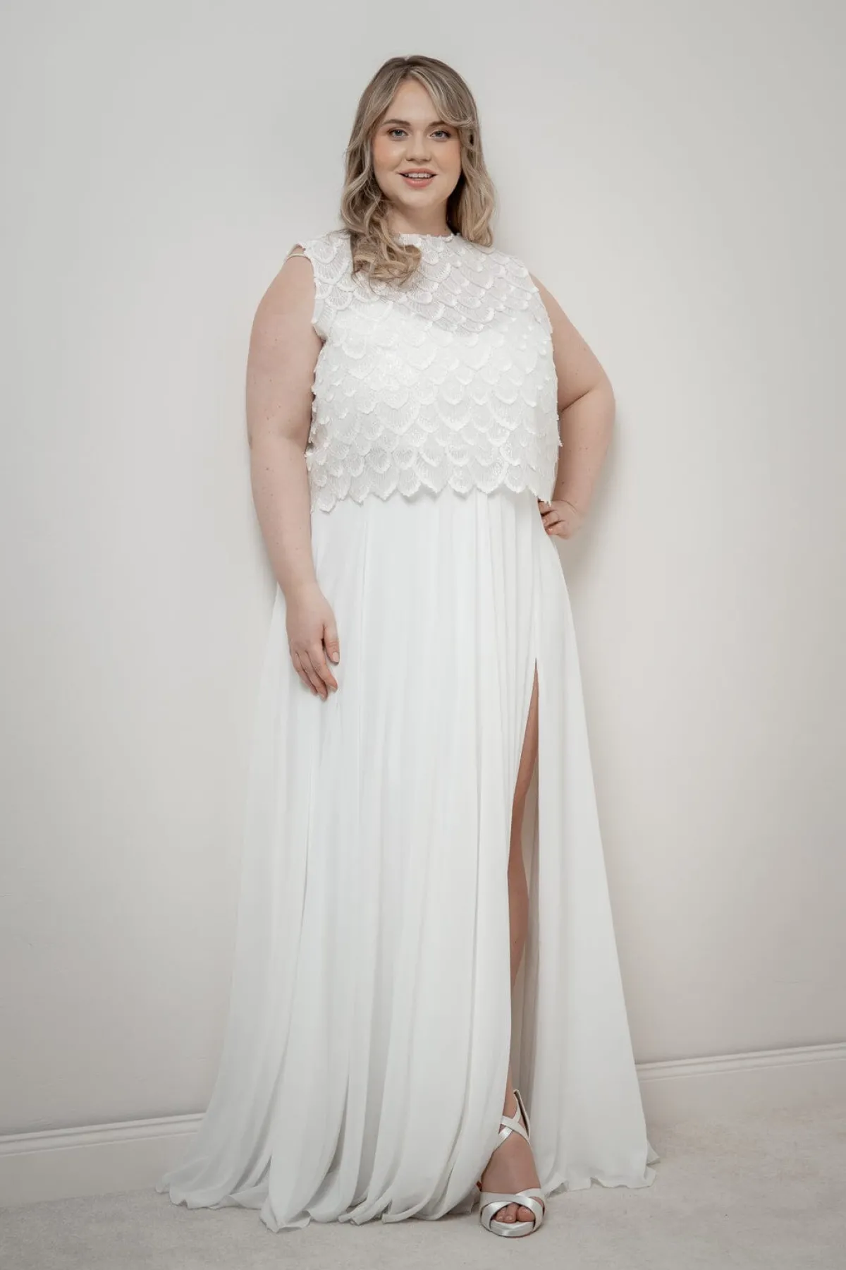 Braut Top aus Paillettenspitze – Eske Curvy>noni