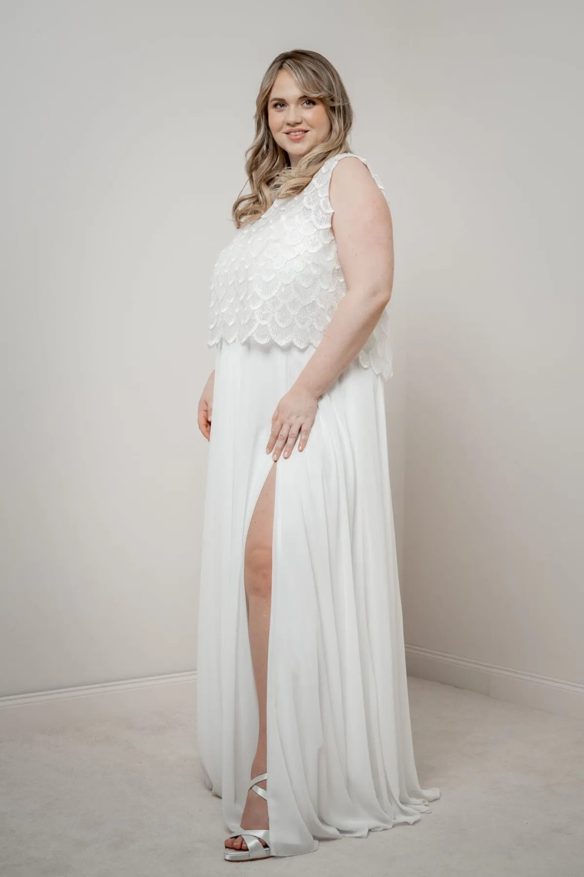 Braut Top aus Paillettenspitze – Eske Curvy>noni