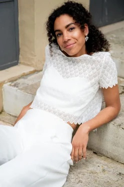 Braut Top aus Vintage-Spitze – Doli><noscript><img width=