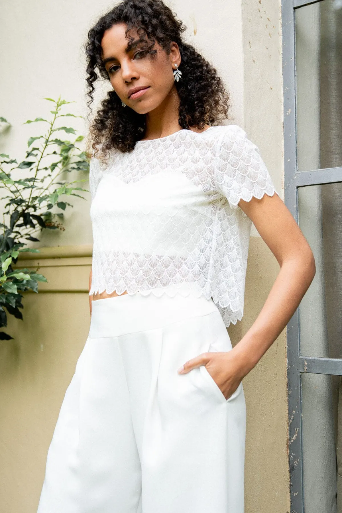 Braut Top aus Vintage-Spitze – Doli>noni Sale