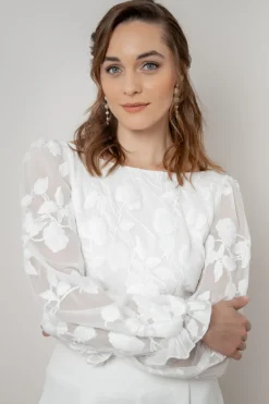 Braut Top mit Blumenmuster – Laina>noni Hot