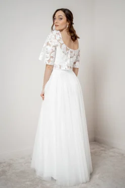 Braut Top mit kurzen Glockenärmeln – Philina>noni New