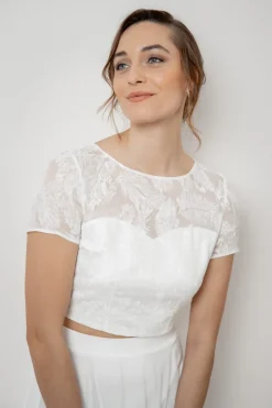 Braut Top mit Rückendetail – Yella>noni Outlet