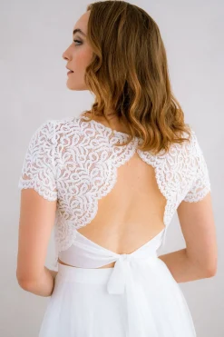 Braut Top mit Rückendetail – Zadie><noscript><img width=