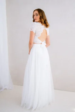 Braut Top mit Rückendetail – Zadie><noscript><img width=