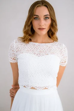 Braut Top mit Rückendetail – Zadie><noscript><img width=