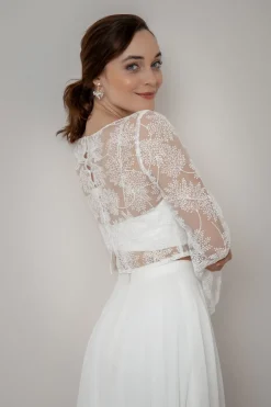Braut Top mit Trompetenärmeln – Safi><noscript><img width=