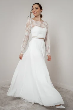 Braut Top mit Trompetenärmeln – Safi><noscript><img width=