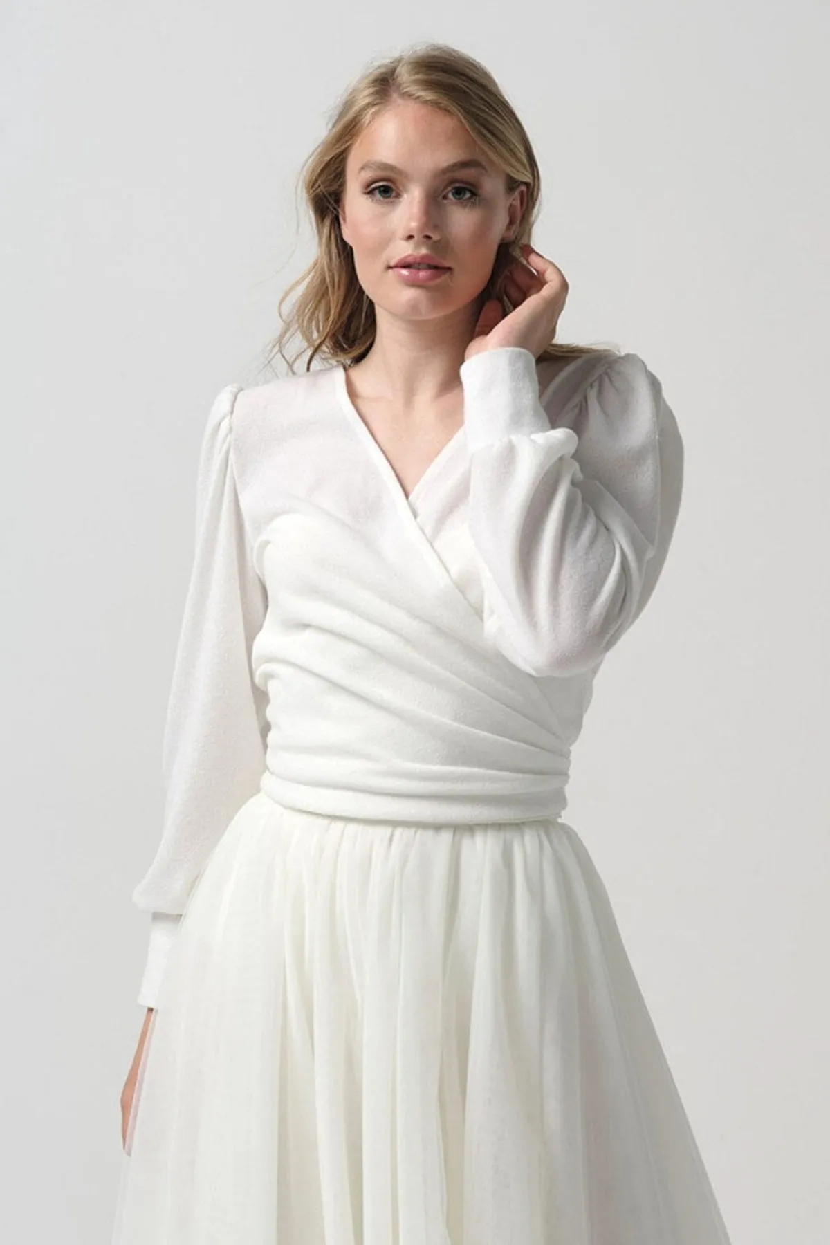 Braut Wickeltop mit Rückenausschnitt>Poirier Online