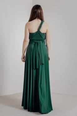 Brautjungfernkleid zum Wickeln – Ballgown Forest Green><noscript><img width=