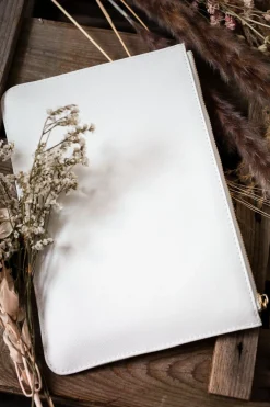 Braut-Pouch, Clutch mit Schriftzug 