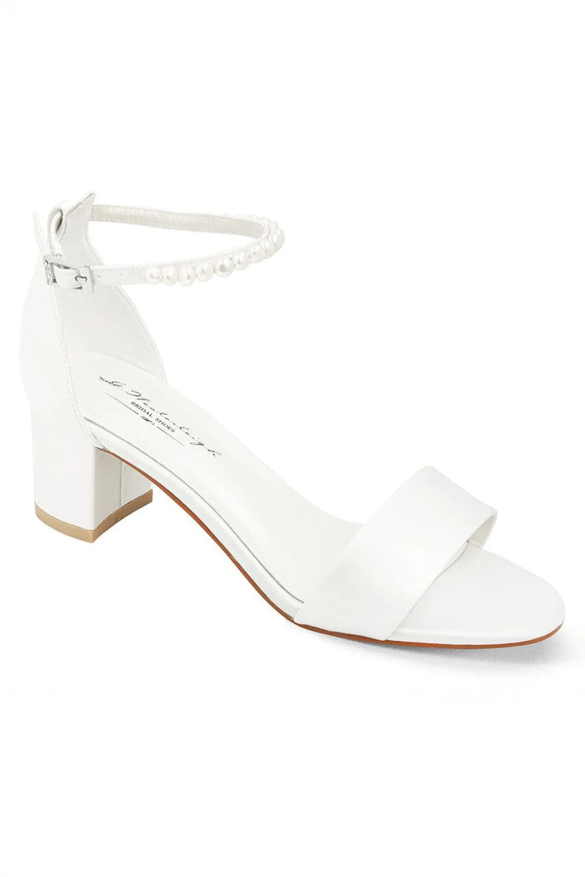 Brautsandalen mit Perlen – Beatrice Ivory Satin | G.Westerleigh>G. Westerleigh Hot