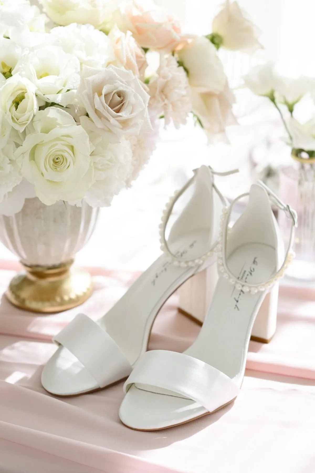 Brautschuh mit Blockabsatz – Belle Ivory Satin | G.Westerleigh>G. Westerleigh New