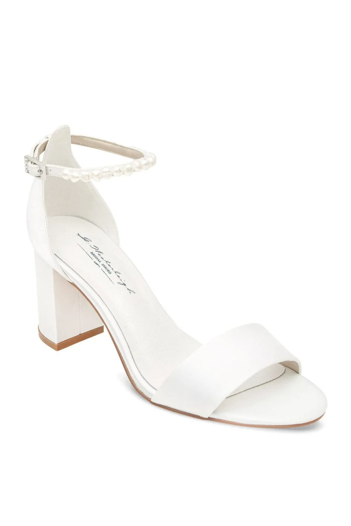 Brautschuh mit Blockabsatz – Belle Ivory Satin | G.Westerleigh>G. Westerleigh New